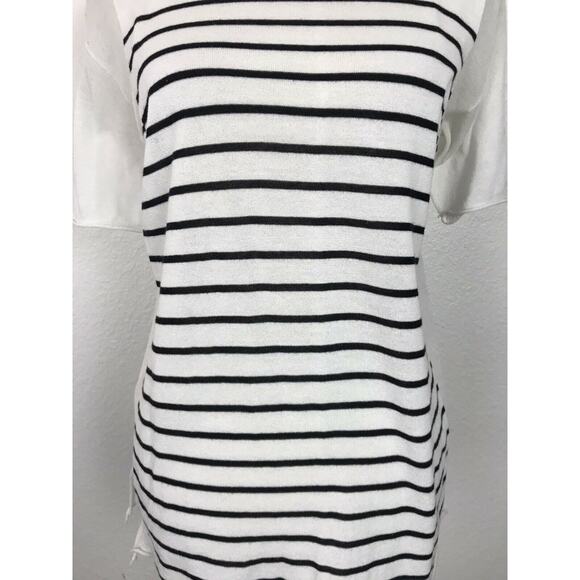 T Alexander Wang Stretch Knit Pullover Striped Top FLAWS - Picture 4 of 12